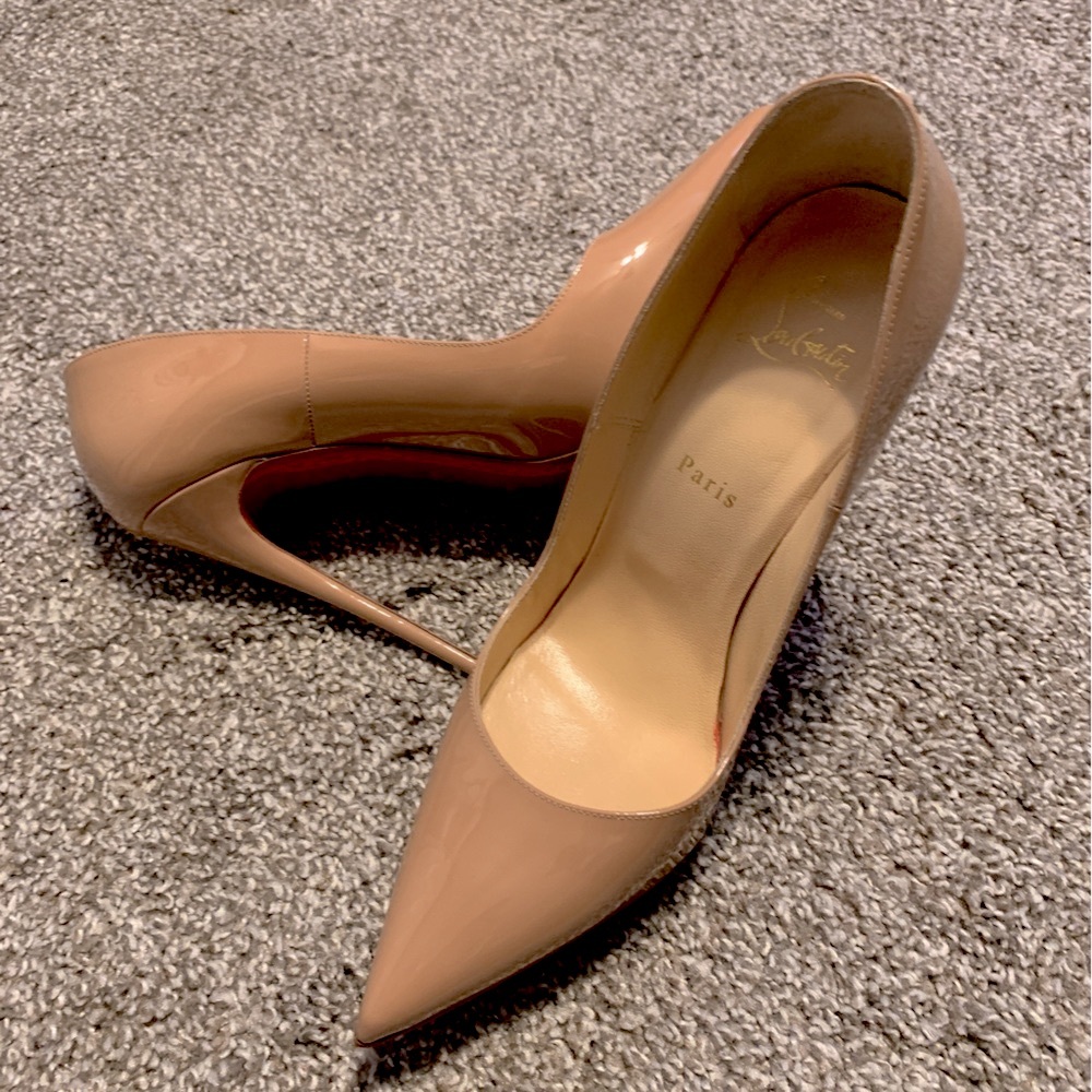 Used in Great Condition Christian Louboutin‘s So Kate Patent Nude Size 41 - Picture 8 of 14
